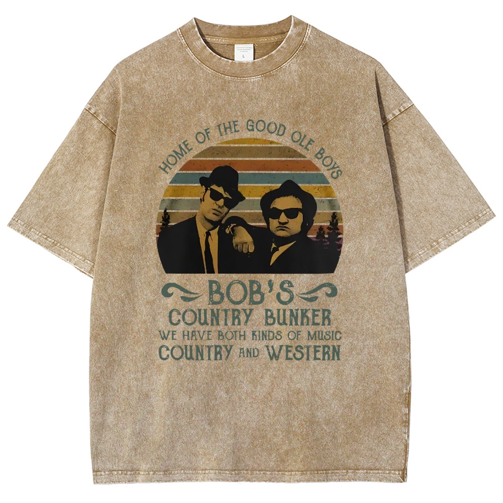 Home of The Good Ole Boys Bob's Country Bunker Vintage Distressed T-shirt