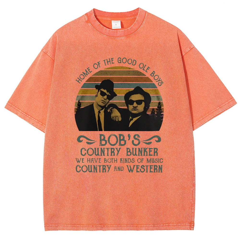 Home of The Good Ole Boys Bob's Country Bunker Vintage Distressed T-shirt