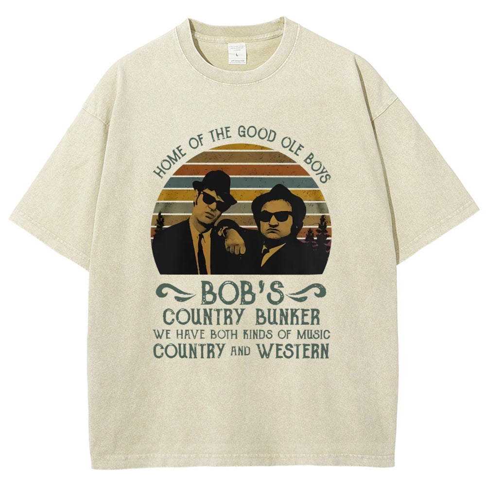 Home of The Good Ole Boys Bob's Country Bunker Vintage Distressed T-shirt
