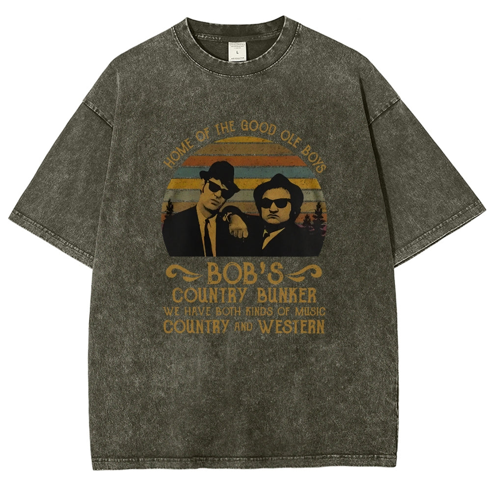 Home of The Good Ole Boys Bob's Country Bunker Vintage Distressed T-shirt