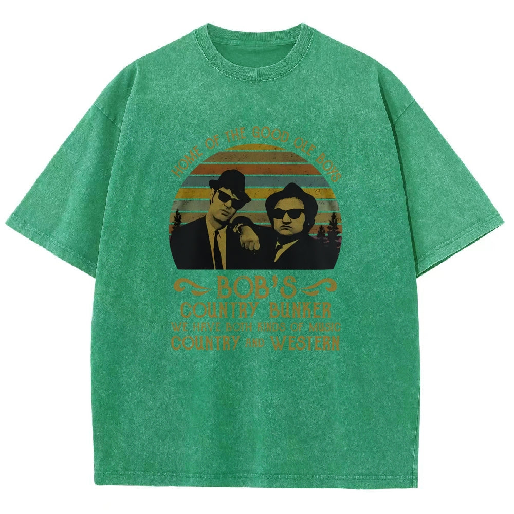 Home of The Good Ole Boys Bob's Country Bunker Vintage Distressed T-shirt