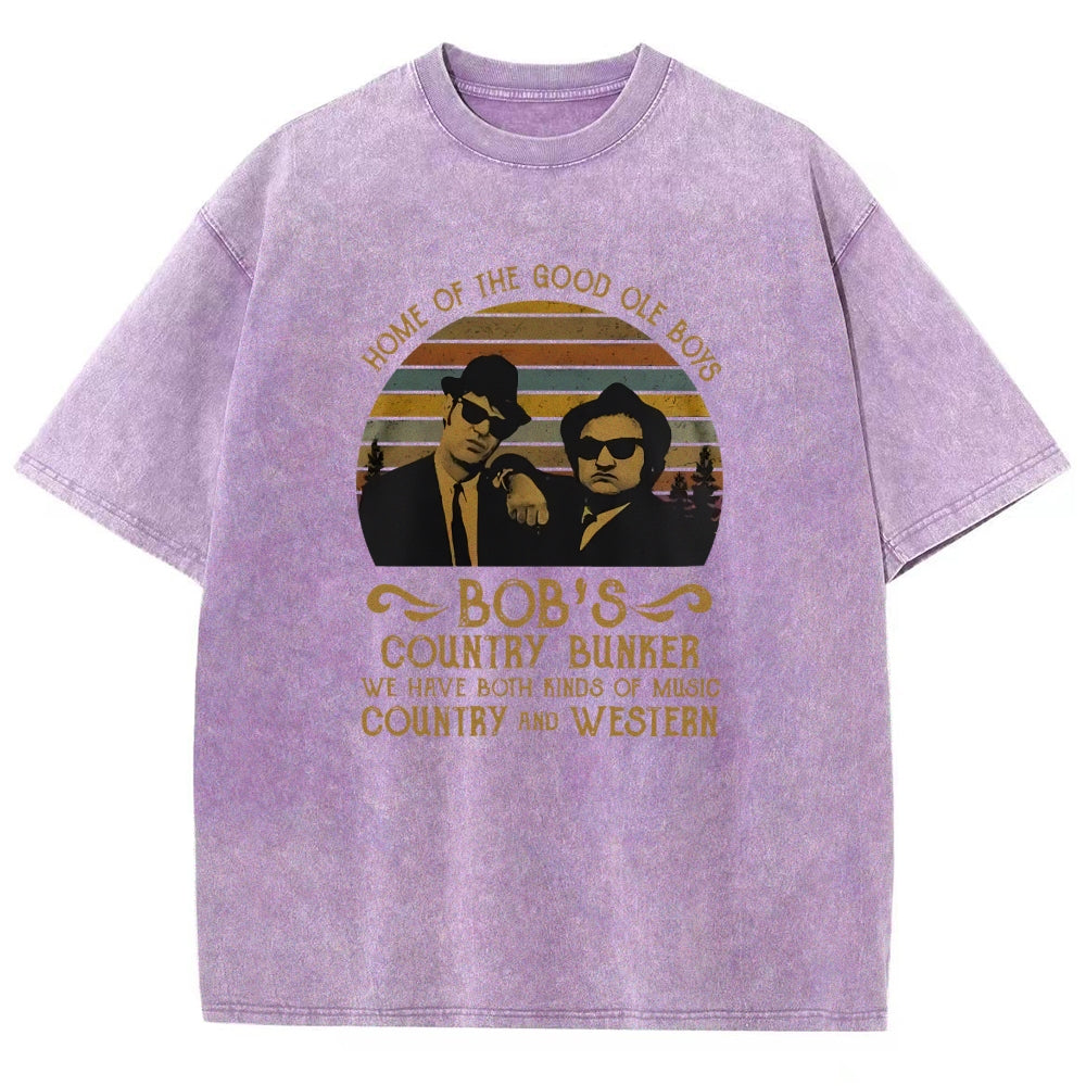 Home of The Good Ole Boys Bob's Country Bunker Vintage Distressed T-shirt