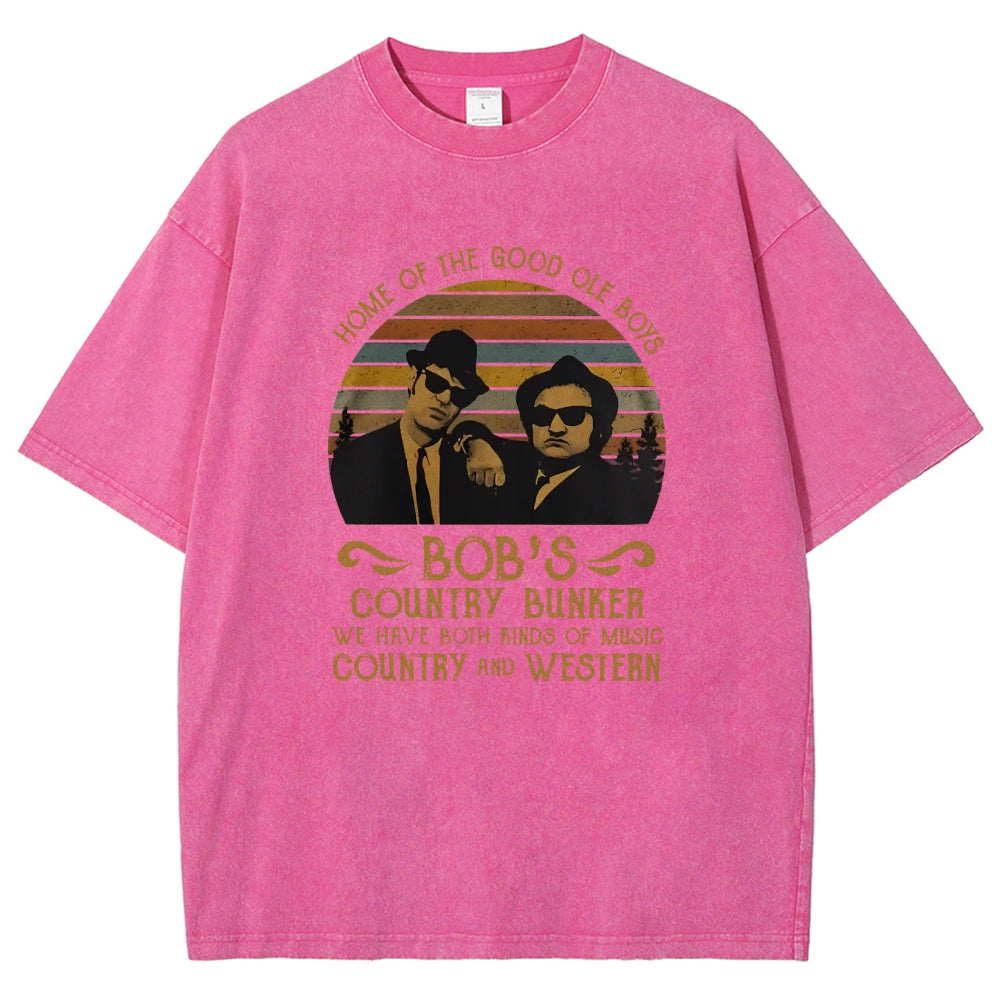 Home of The Good Ole Boys Bob's Country Bunker Vintage Distressed T-shirt