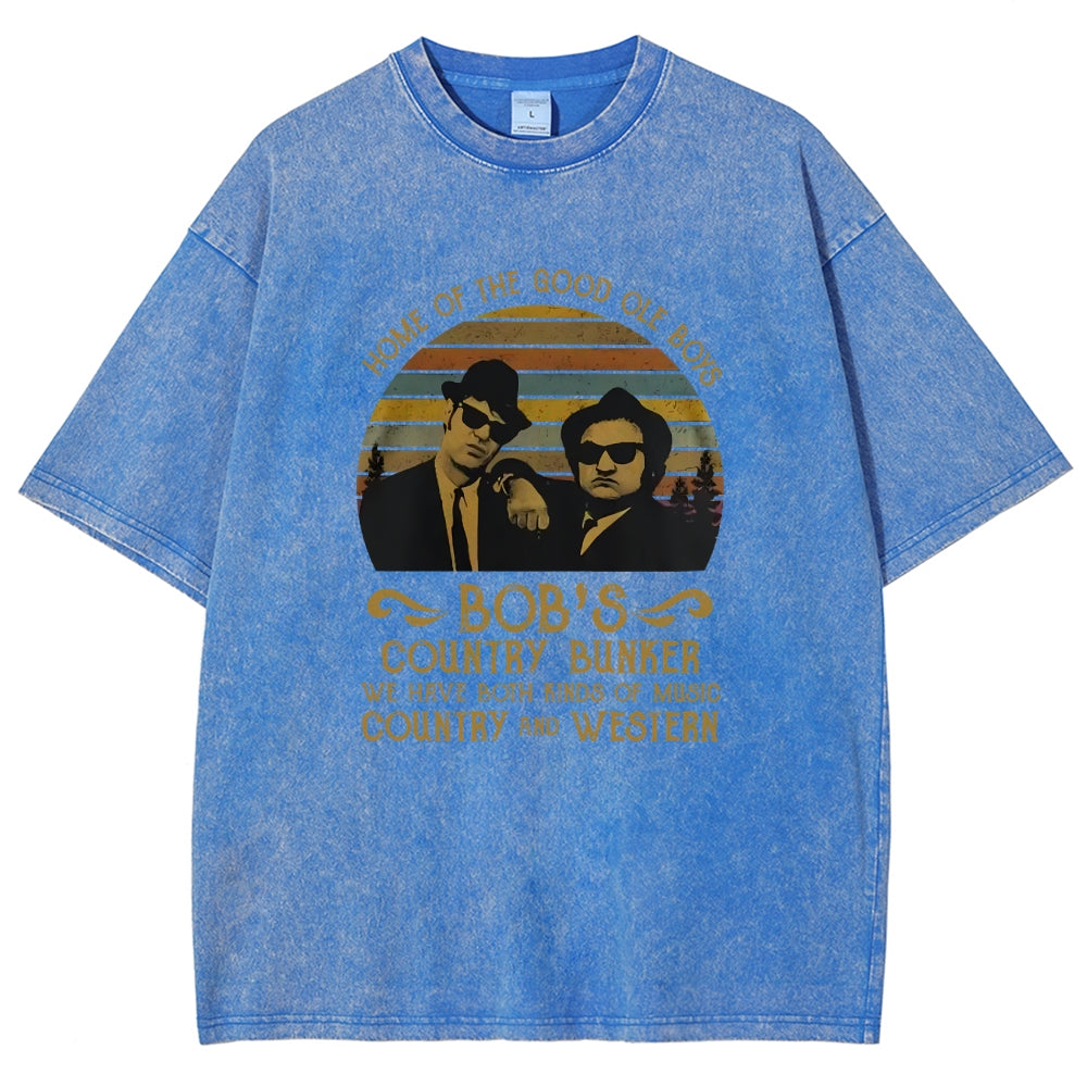 Home of The Good Ole Boys Bob's Country Bunker Vintage Distressed T-shirt