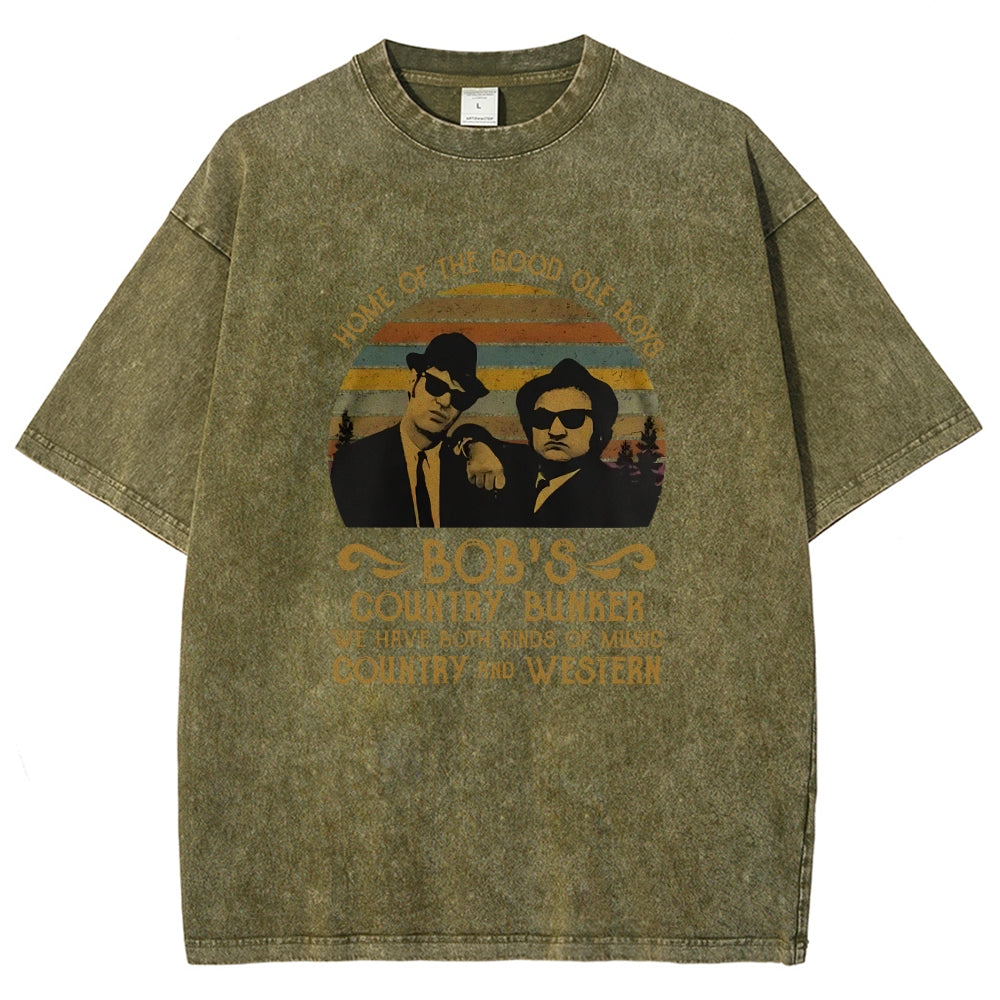 Home of The Good Ole Boys Bob's Country Bunker Vintage Distressed T-shirt