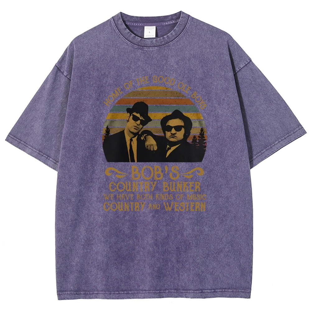 Home of The Good Ole Boys Bob's Country Bunker Vintage Distressed T-shirt