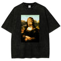 A sci-fi version of the Mona Lisa's smile Vintage Distressed T-shirt