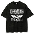 I'm not procrastinating, I'm doing a side quest. Vintage Distressed T-shirt