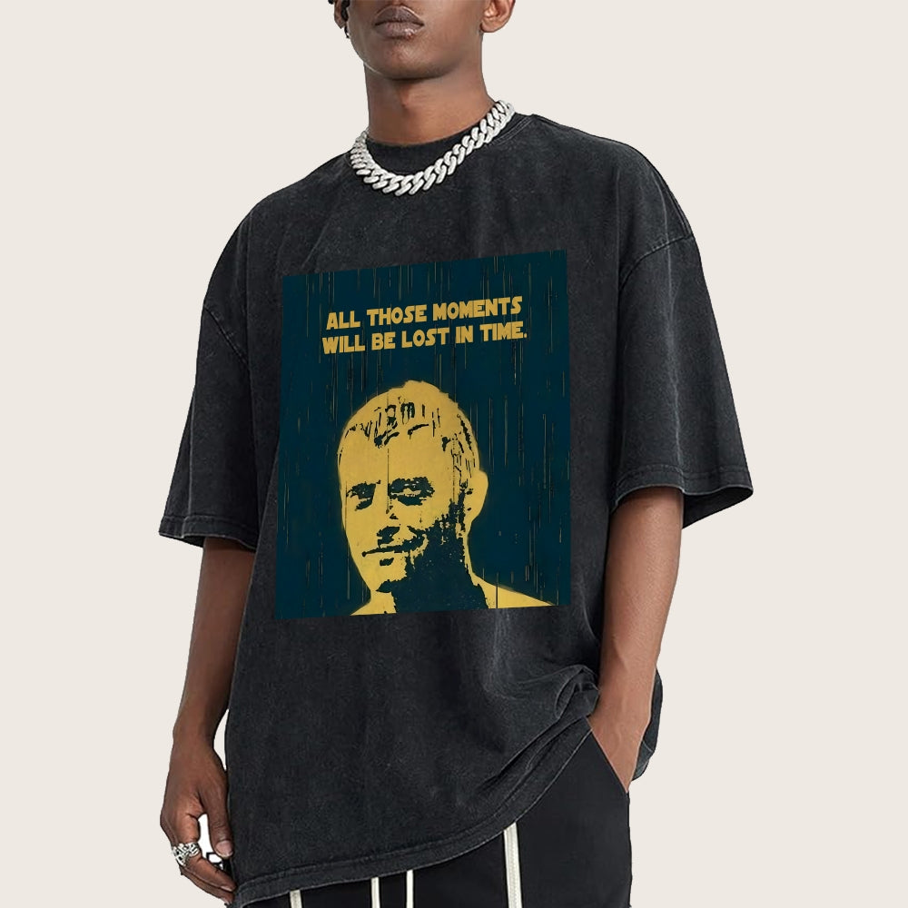 All those moments will be lost in time Vintage Distressed T-shirt