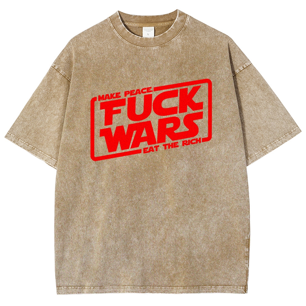 Fck wars Vintage Distressed T-shirt
