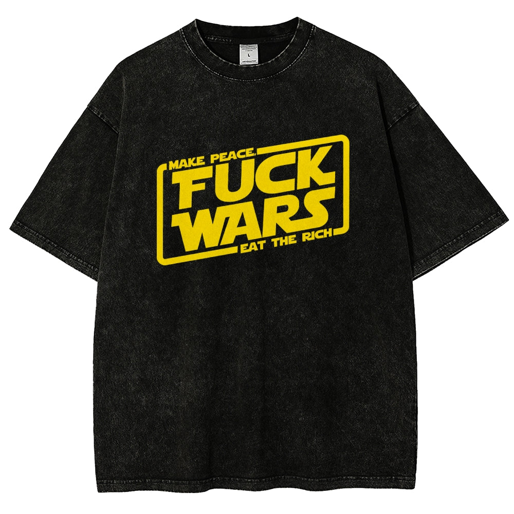Fck wars Vintage Distressed T-shirt