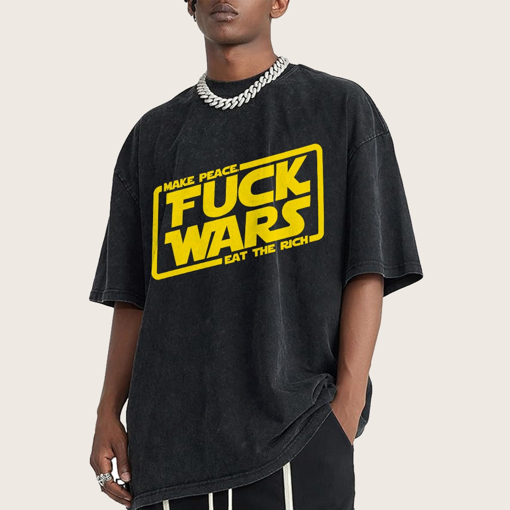 Fck wars Vintage Distressed T-shirt