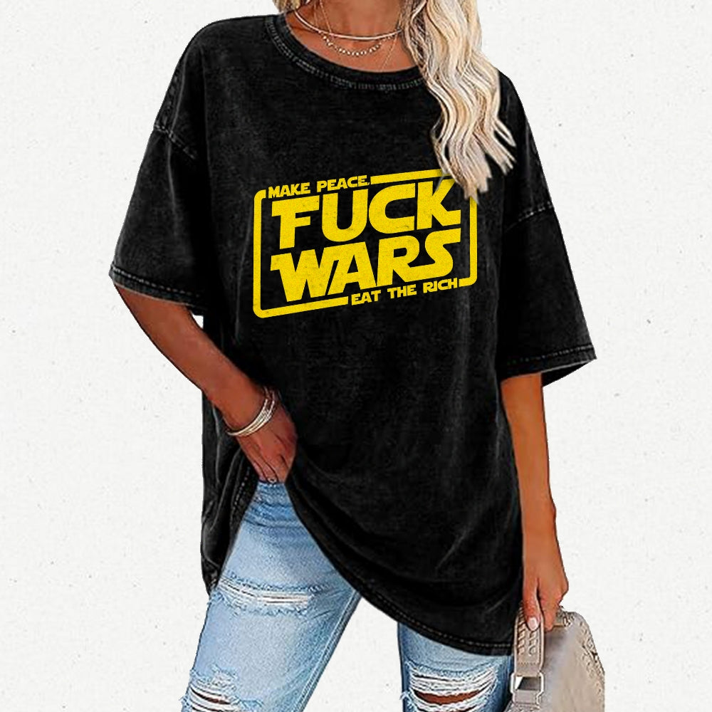 Fck wars Vintage Distressed T-shirt