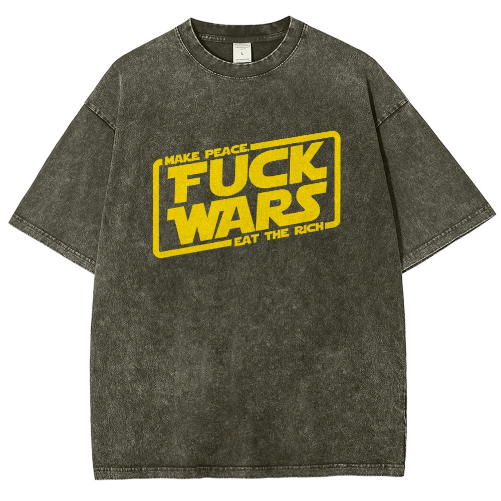 Fck wars Vintage Distressed T-shirt