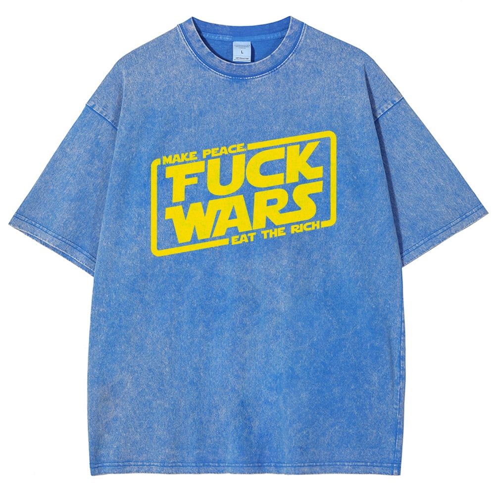 Fck wars Vintage Distressed T-shirt