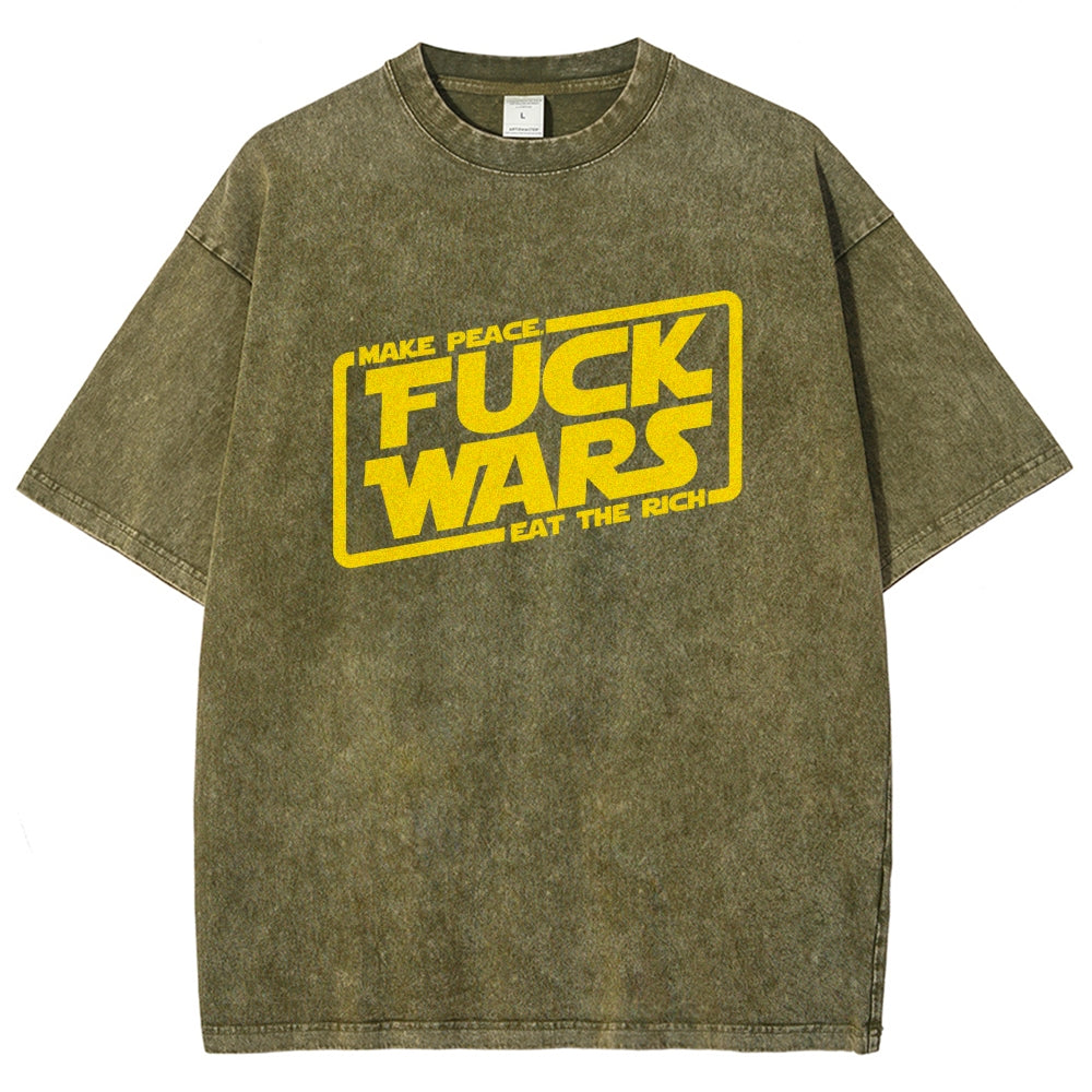Fck wars Vintage Distressed T-shirt
