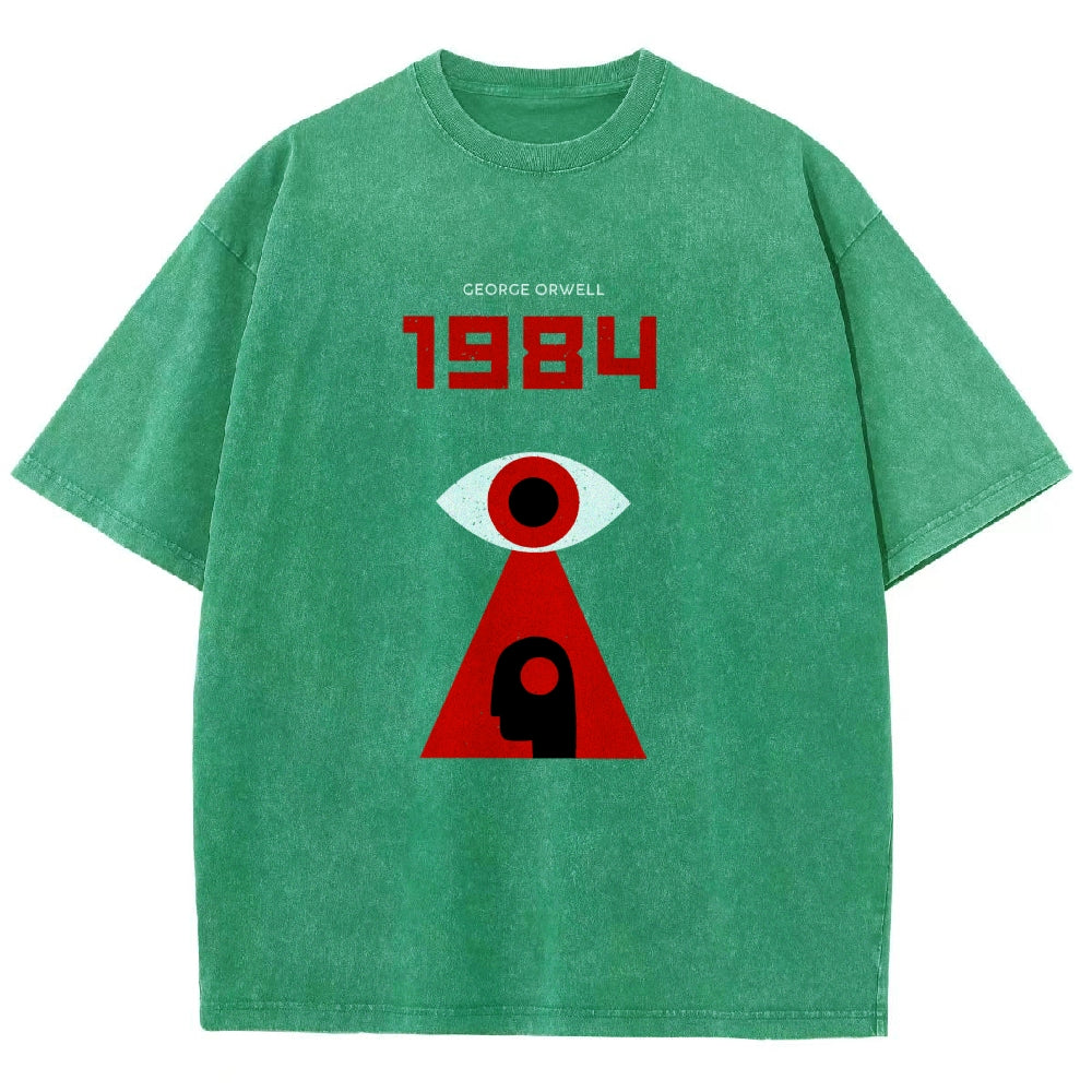 1984 Orwell  Vintage Distressed T-shirt