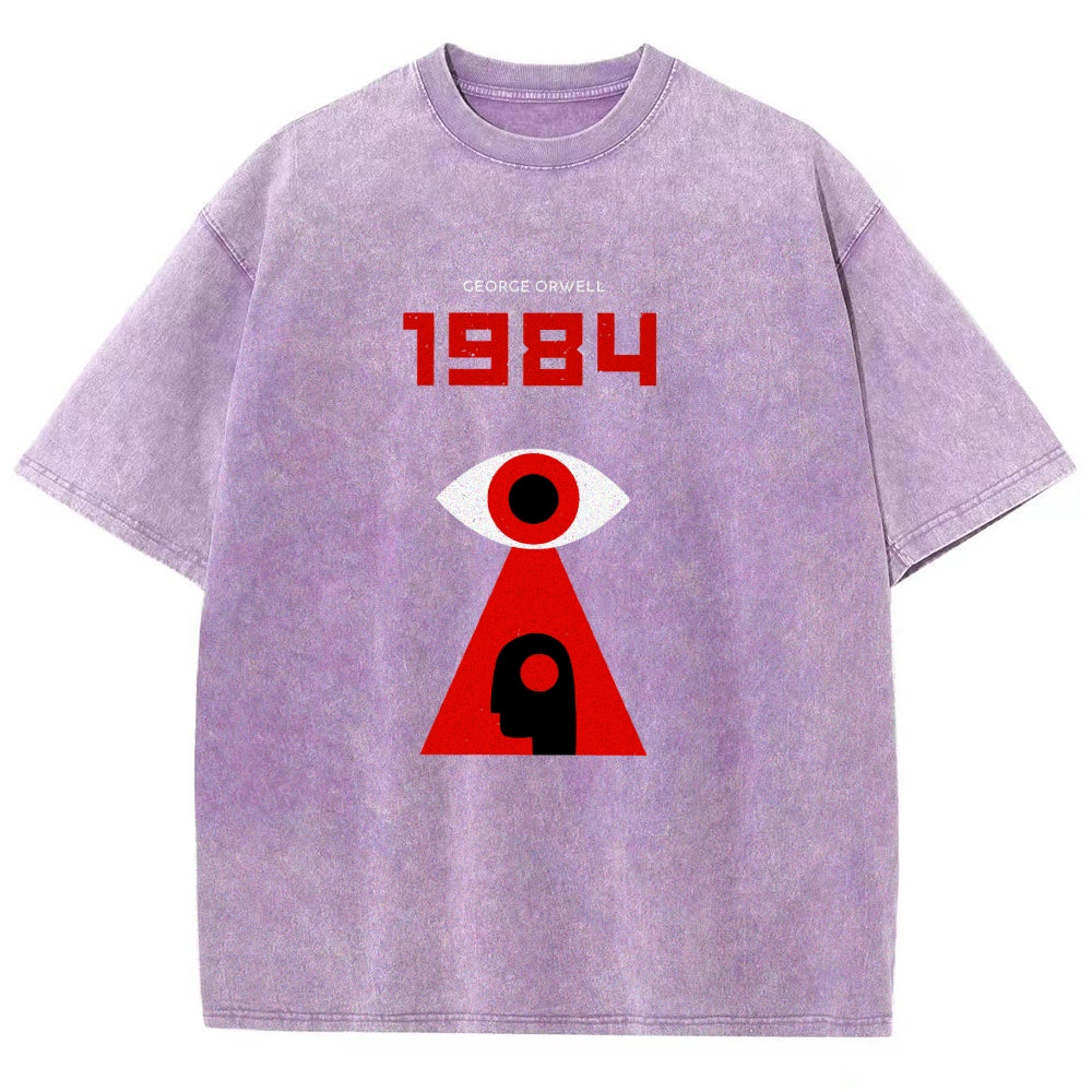 1984 Orwell  Vintage Distressed T-shirt