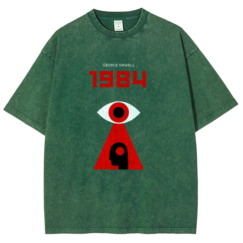 1984 Orwell  Vintage Distressed T-shirt
