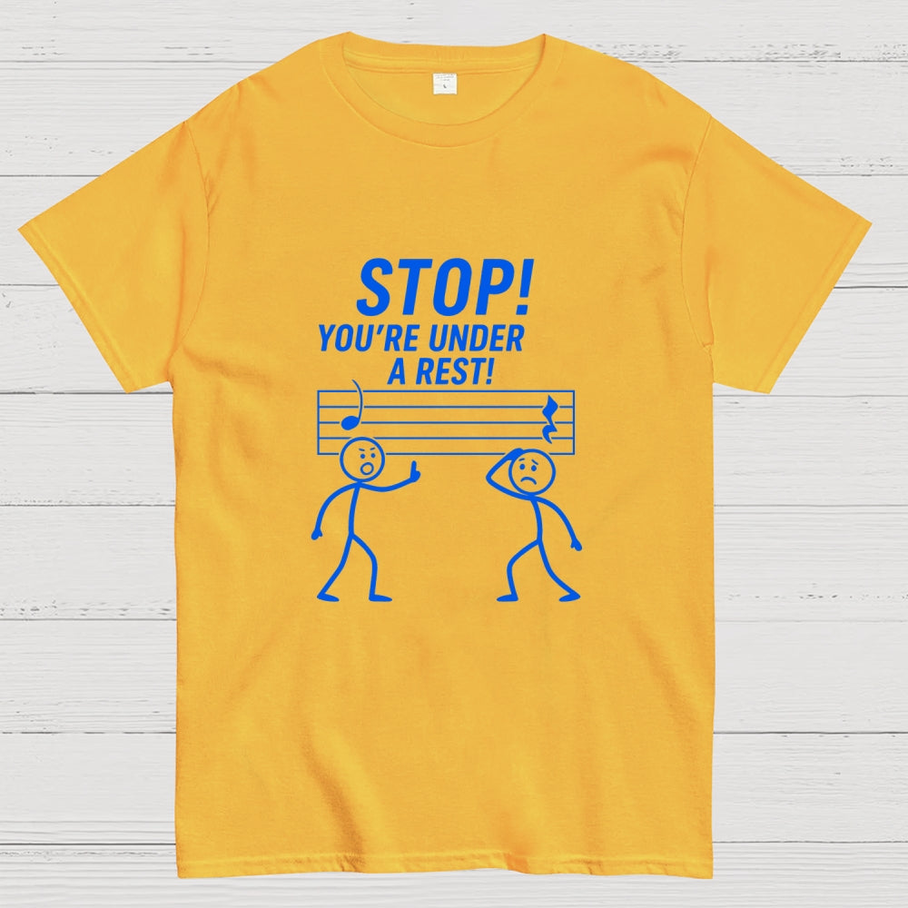 Stop Under A Rest Music  T-Shirt
