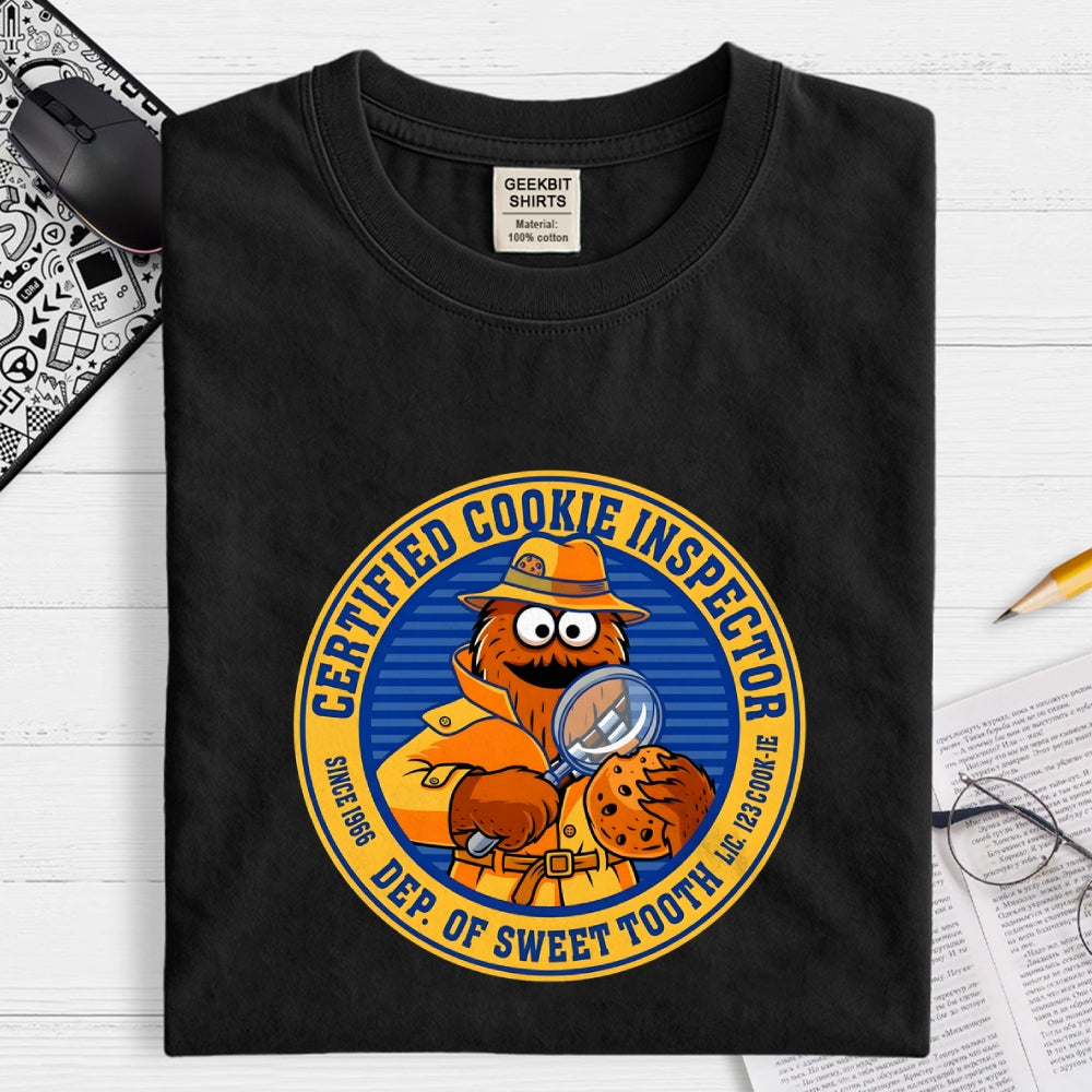 Certified Cookie Inspector Art Print   T-Shirt