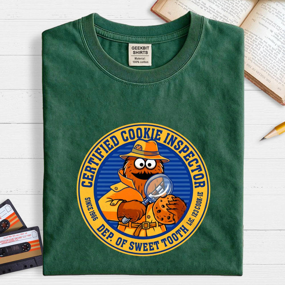 Certified Cookie Inspector Art Print   T-Shirt