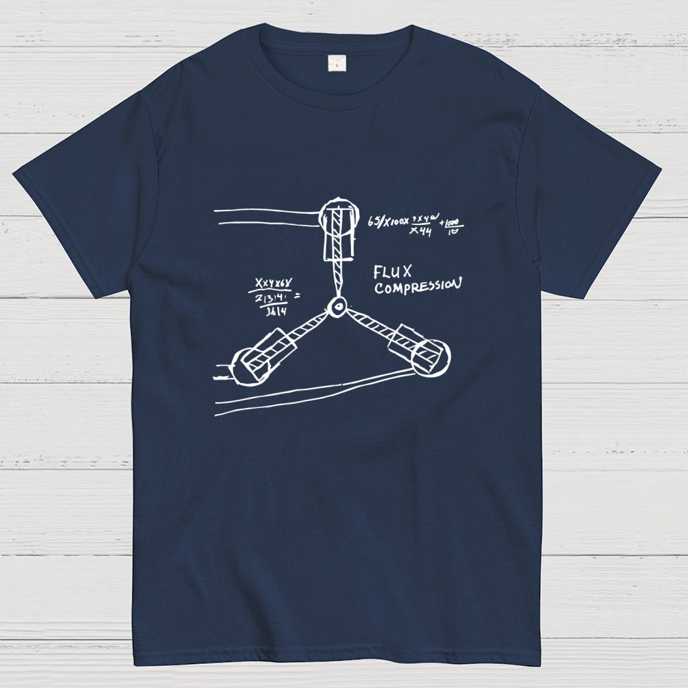 Flux Capacitor Sketch From Back To The Future  T-Shirt