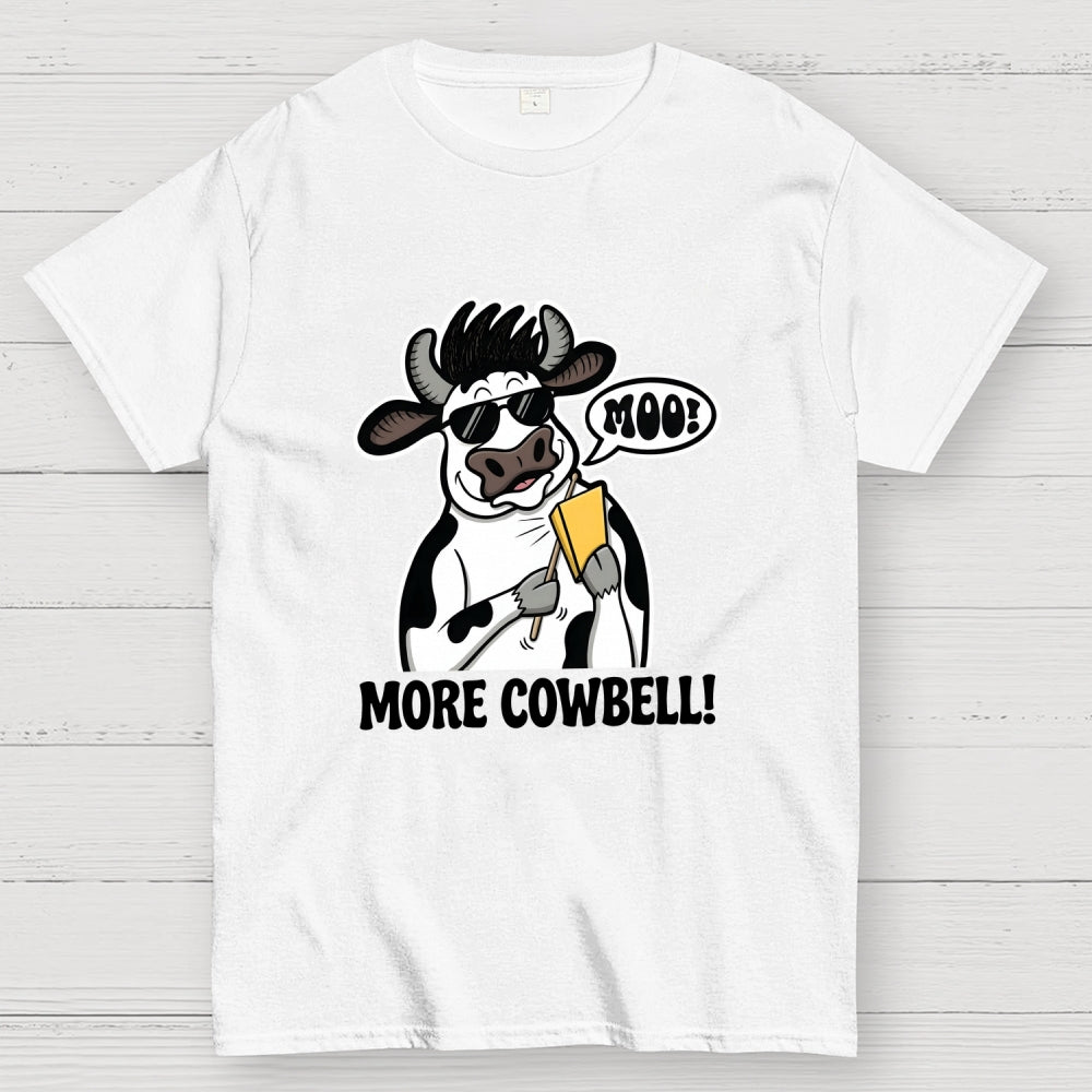 Funny Animal More Cowbell Art Print  T-Shirt