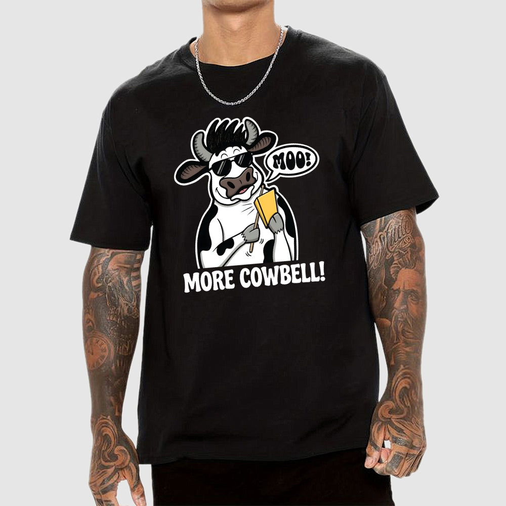 Funny Animal More Cowbell Art Print  T-Shirt