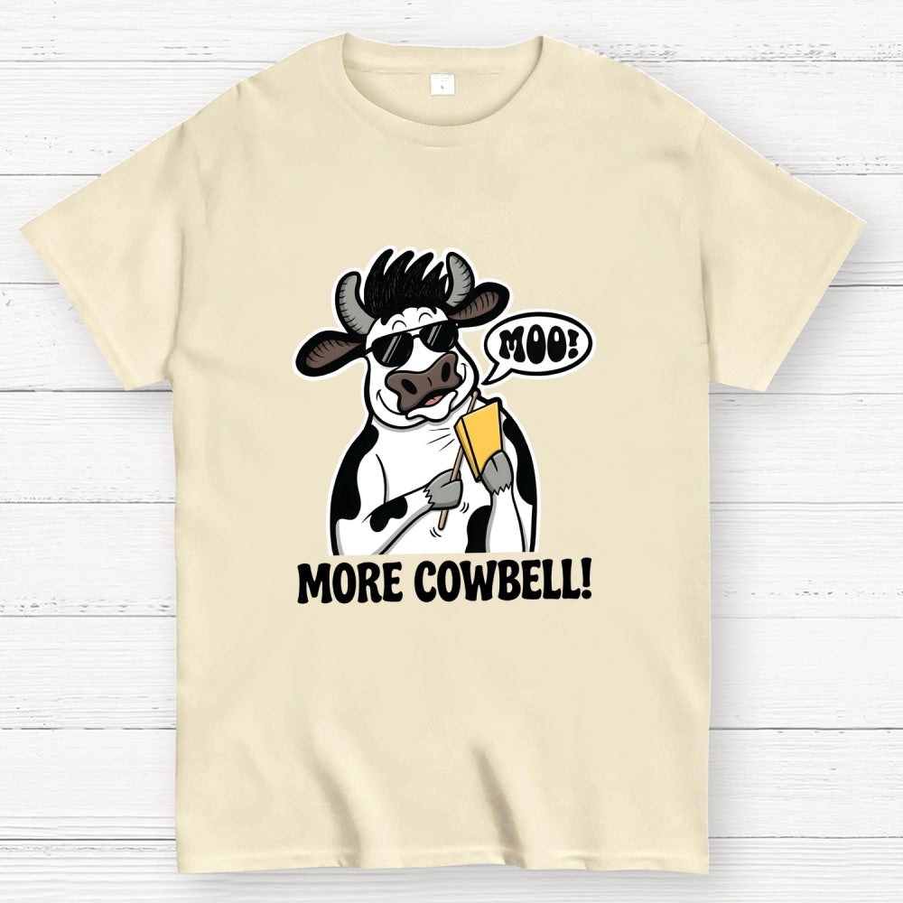 Funny Animal More Cowbell Art Print  T-Shirt