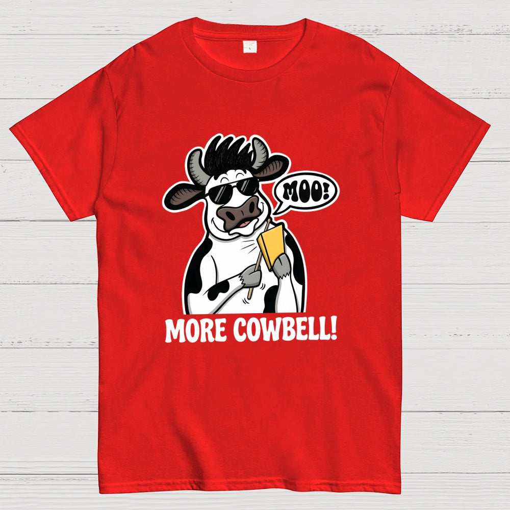 Funny Animal More Cowbell Art Print  T-Shirt