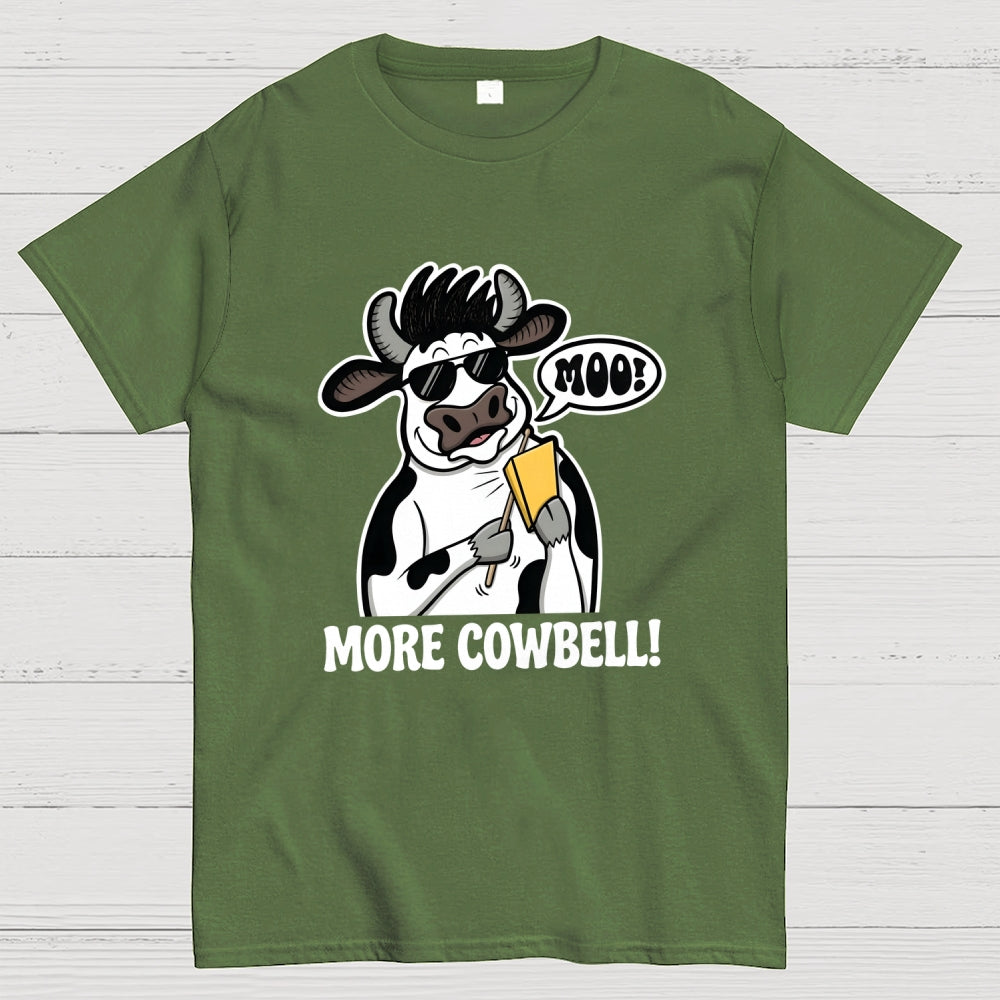 Funny Animal More Cowbell Art Print  T-Shirt