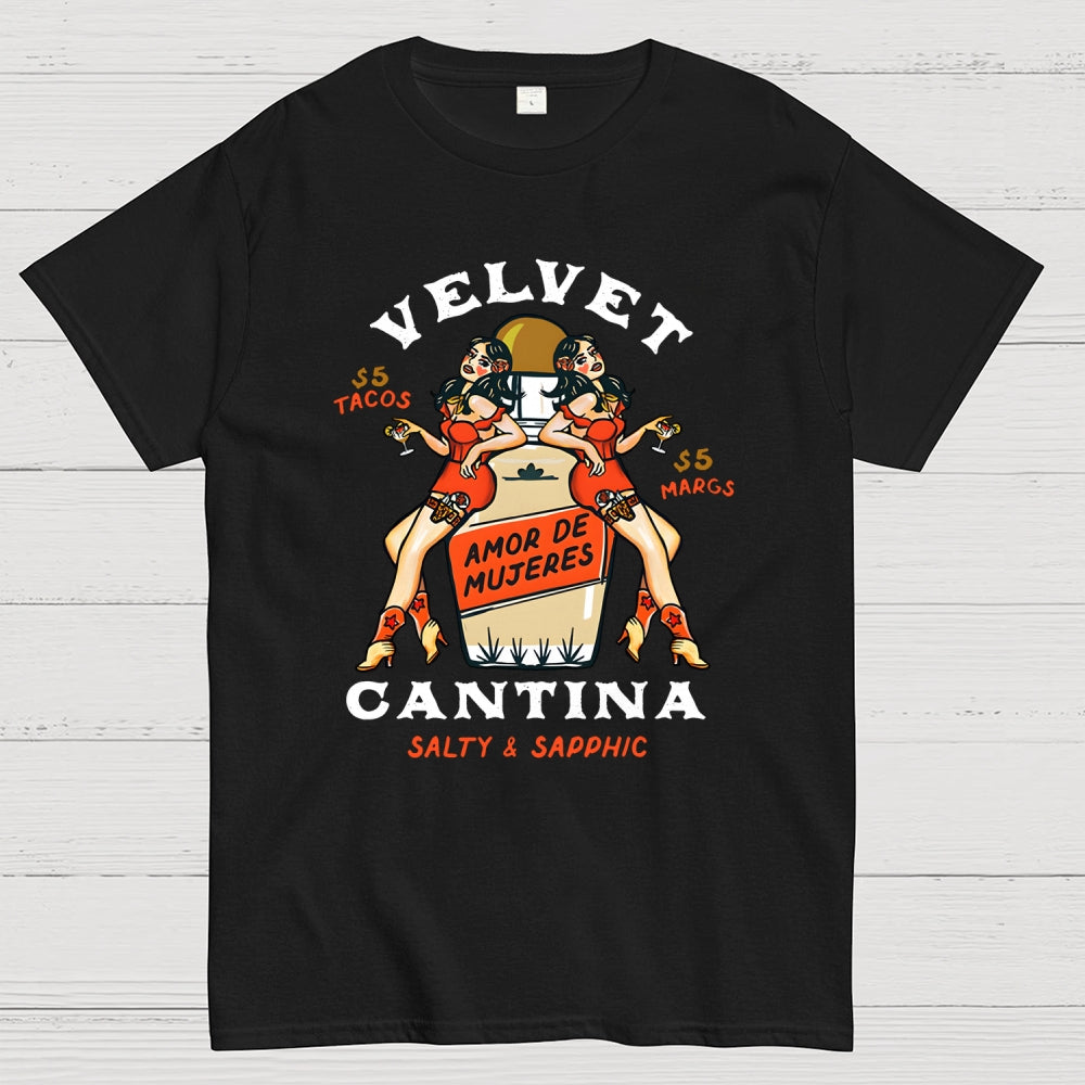 Velvet Cantina Pinup Cowgirls  T-Shirt