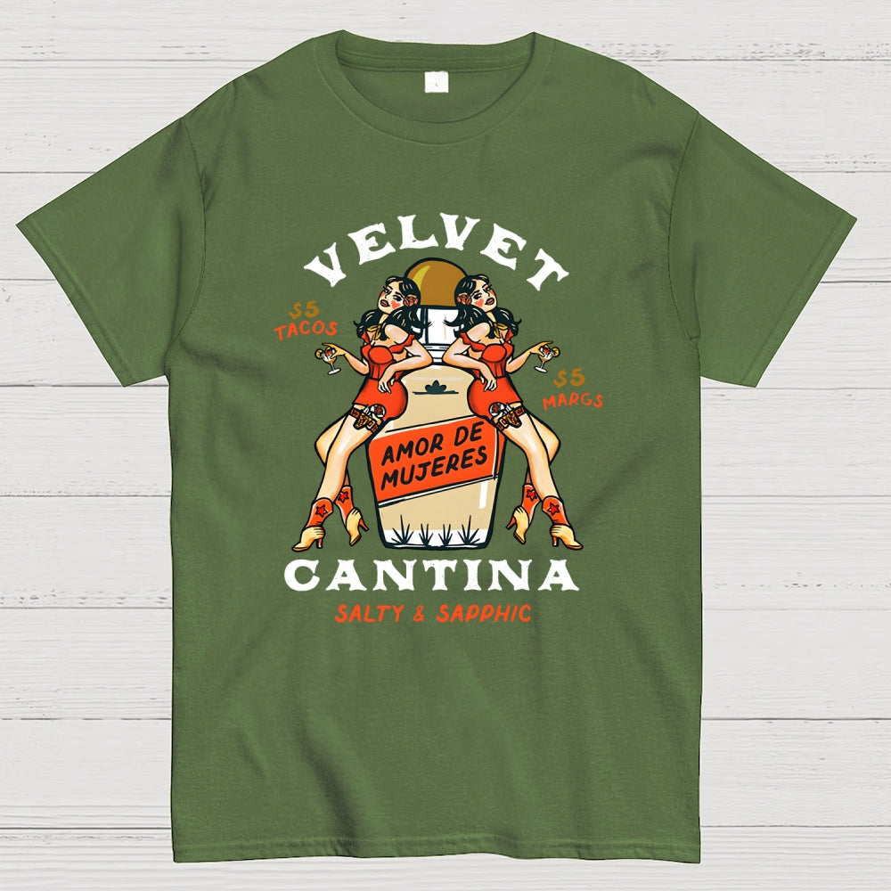 Velvet Cantina Pinup Cowgirls  T-Shirt