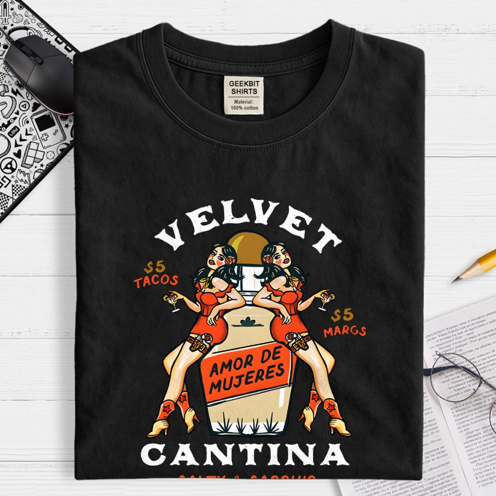 Velvet Cantina Pinup Cowgirls  T-Shirt