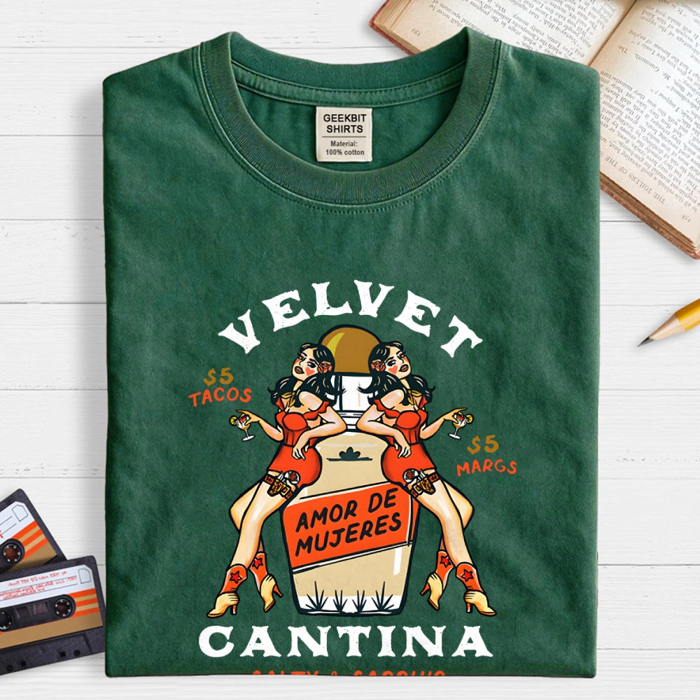 Velvet Cantina Pinup Cowgirls  T-Shirt