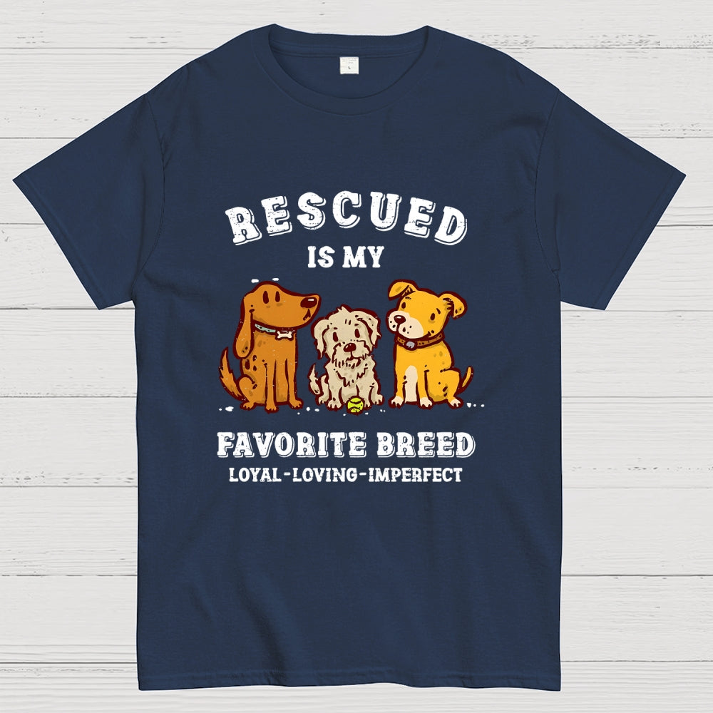 Rescued Is My Favorite Breed  T-Shirt