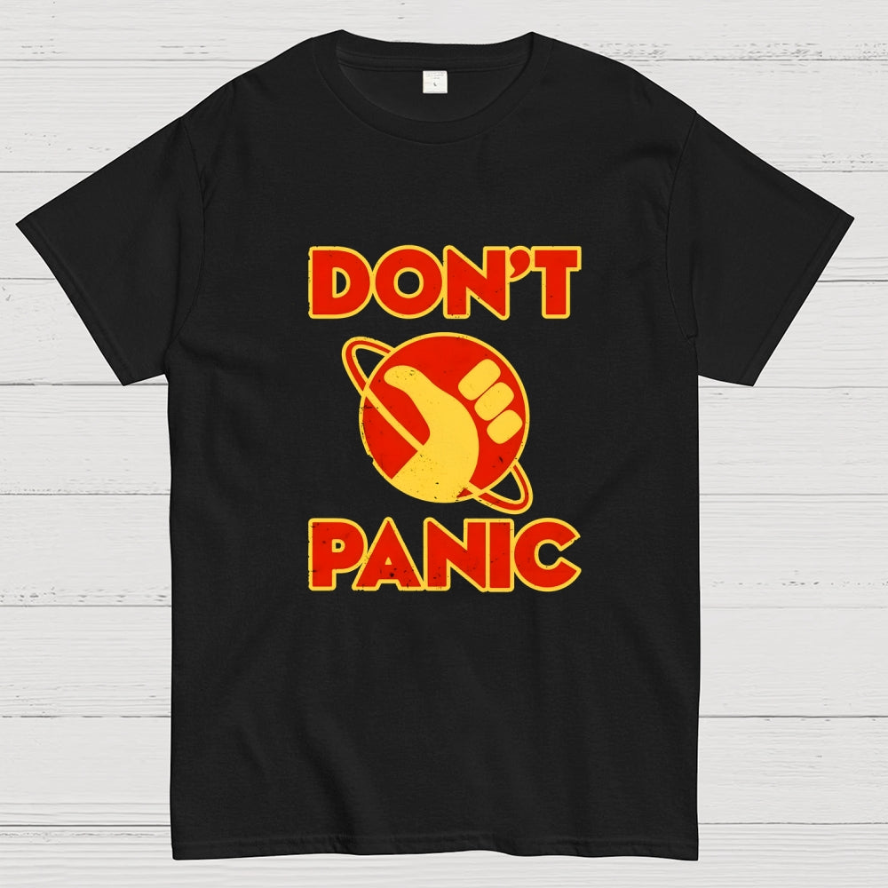 Galactic Hitchhiker Don't Panic  T-Shirt