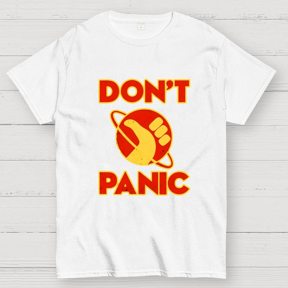Galactic Hitchhiker Don't Panic  T-Shirt