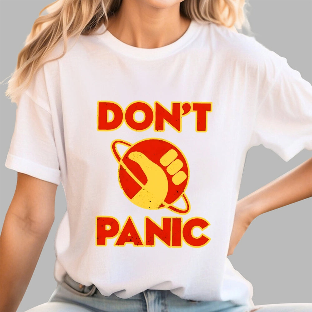 Galactic Hitchhiker Don't Panic  T-Shirt