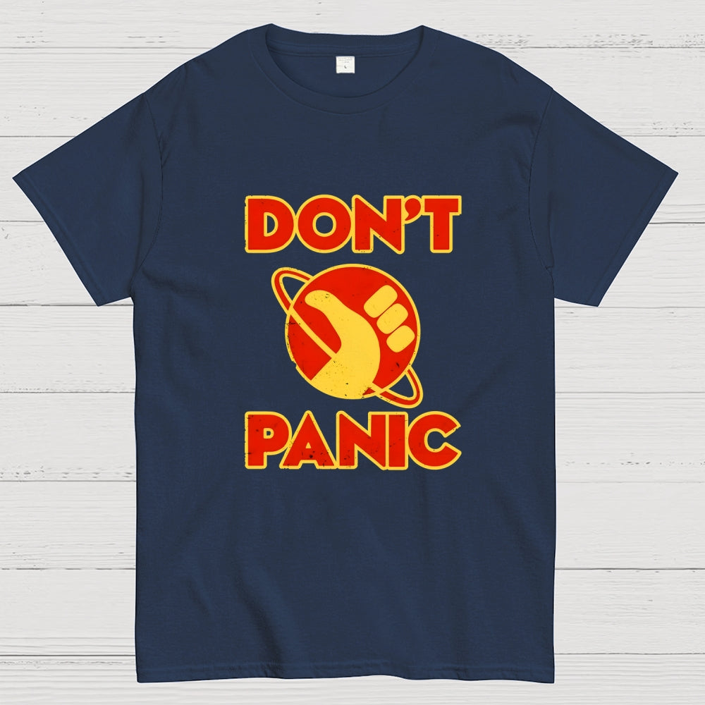 Galactic Hitchhiker Don't Panic  T-Shirt