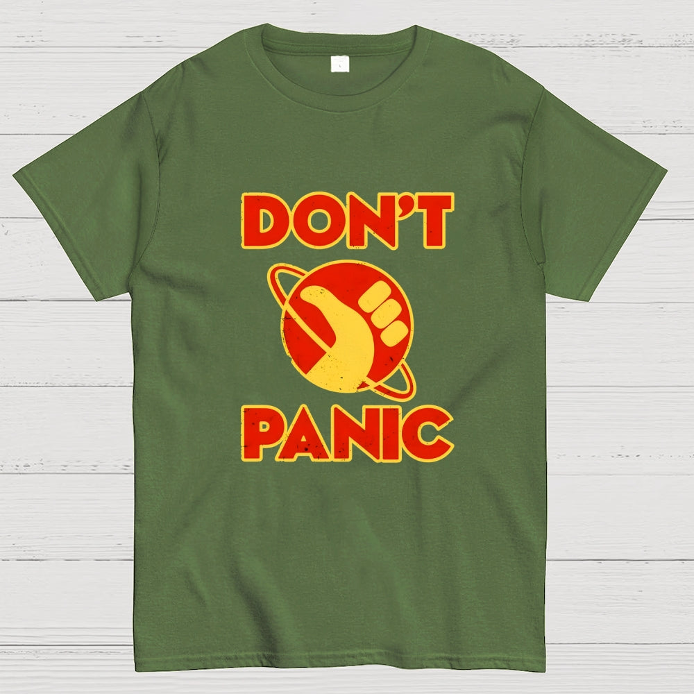Galactic Hitchhiker Don't Panic  T-Shirt