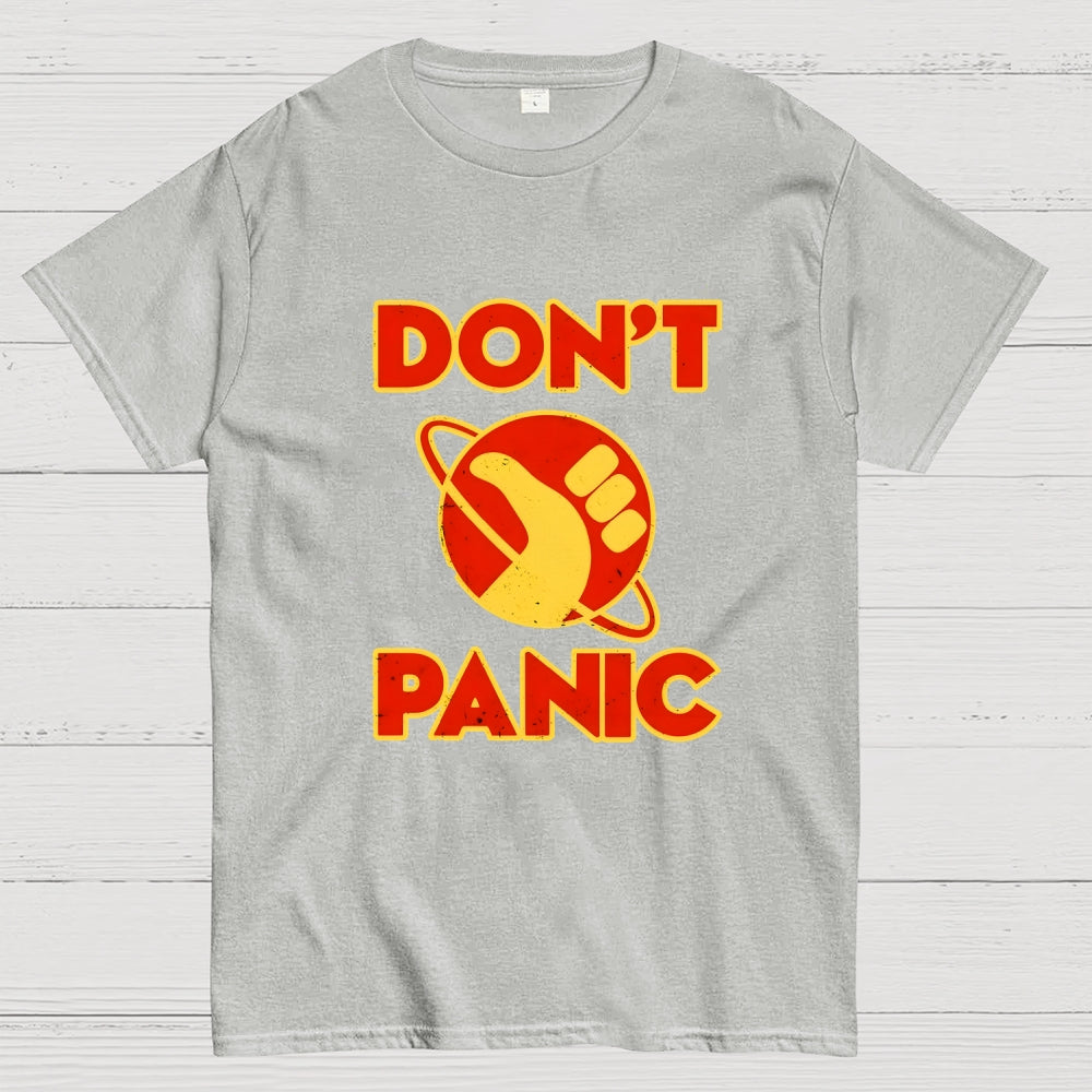 Galactic Hitchhiker Don't Panic  T-Shirt
