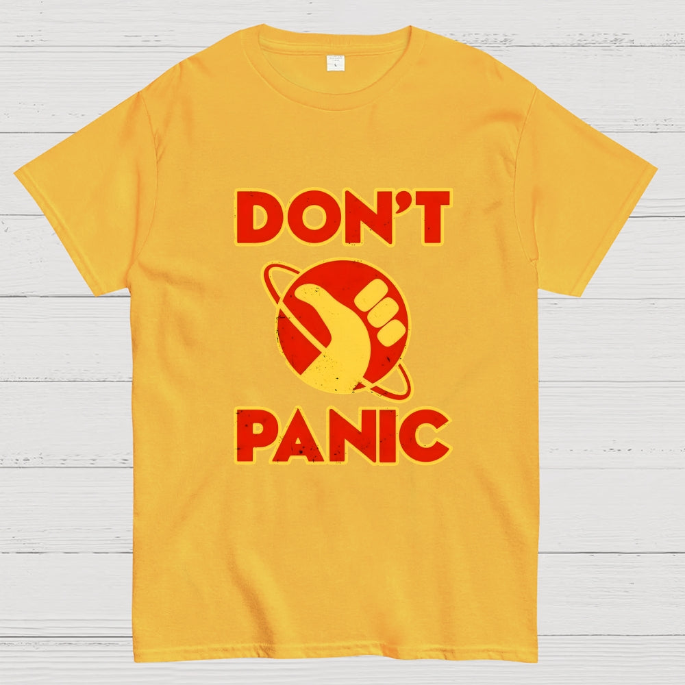Galactic Hitchhiker Don't Panic  T-Shirt