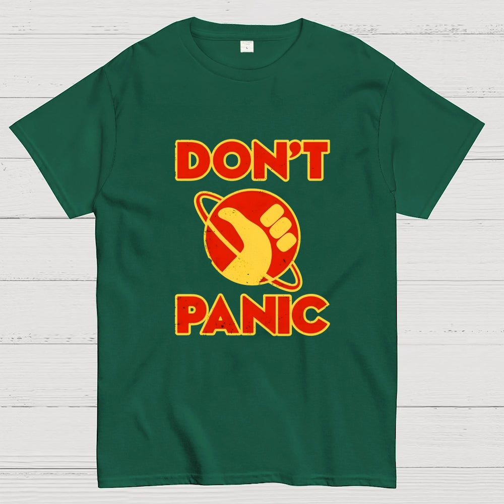 Galactic Hitchhiker Don't Panic  T-Shirt