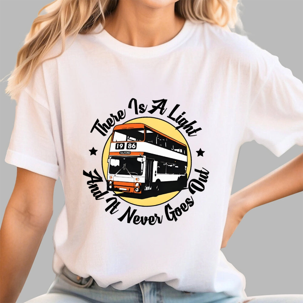 There Is A Light That Never Goes Out Double Decker Bus  T-Shirt