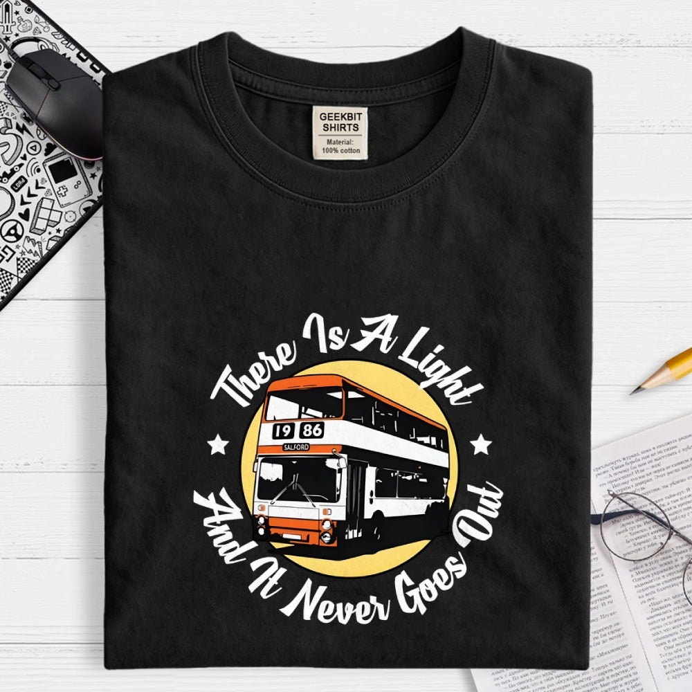 There Is A Light That Never Goes Out Double Decker Bus  T-Shirt