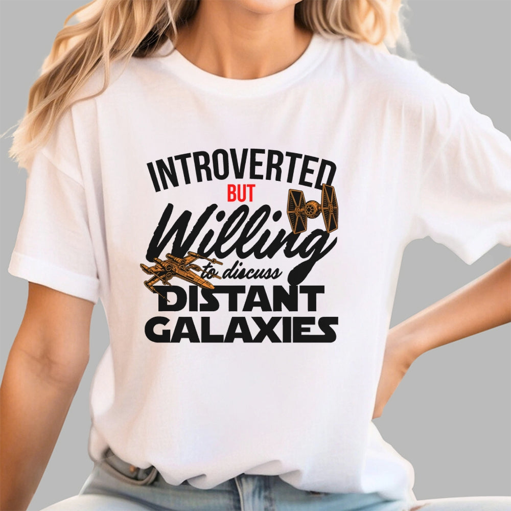 Willing to Discuss Distant Galaxies  T-Shirt