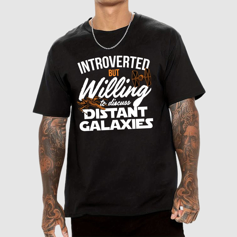 Willing to Discuss Distant Galaxies  T-Shirt