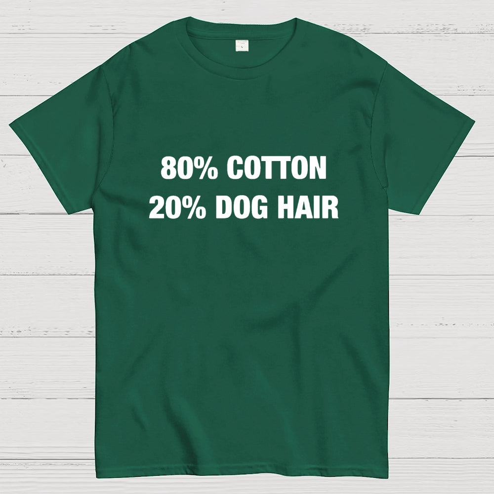 80%Cotton 20%Dog Hair  T-Shirt